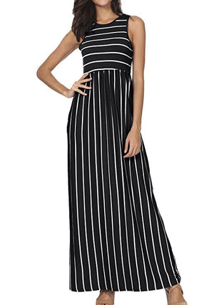 Casual Long Maxi Dress with Pockets